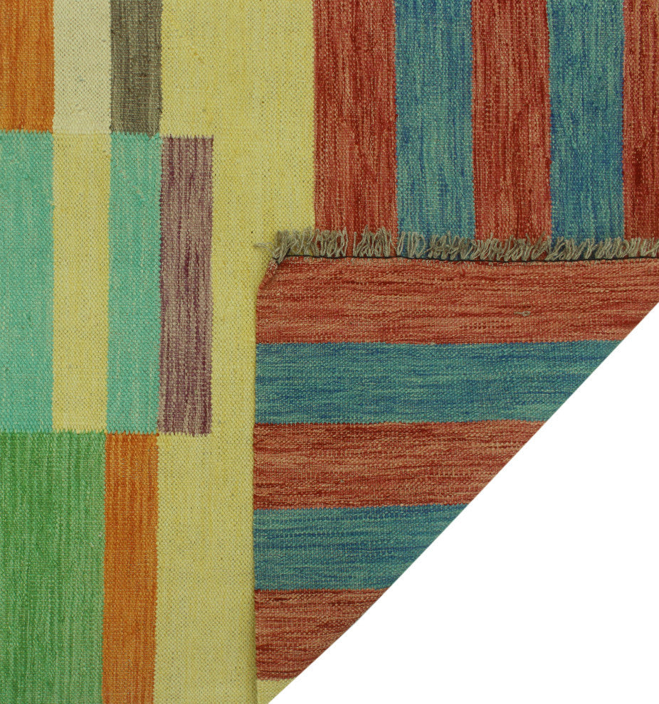Winchester Kilim Siobhan Rust/Blue Rug, 6'6x9'8