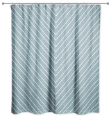 Blue Chevron 71x74 Shower Curtain