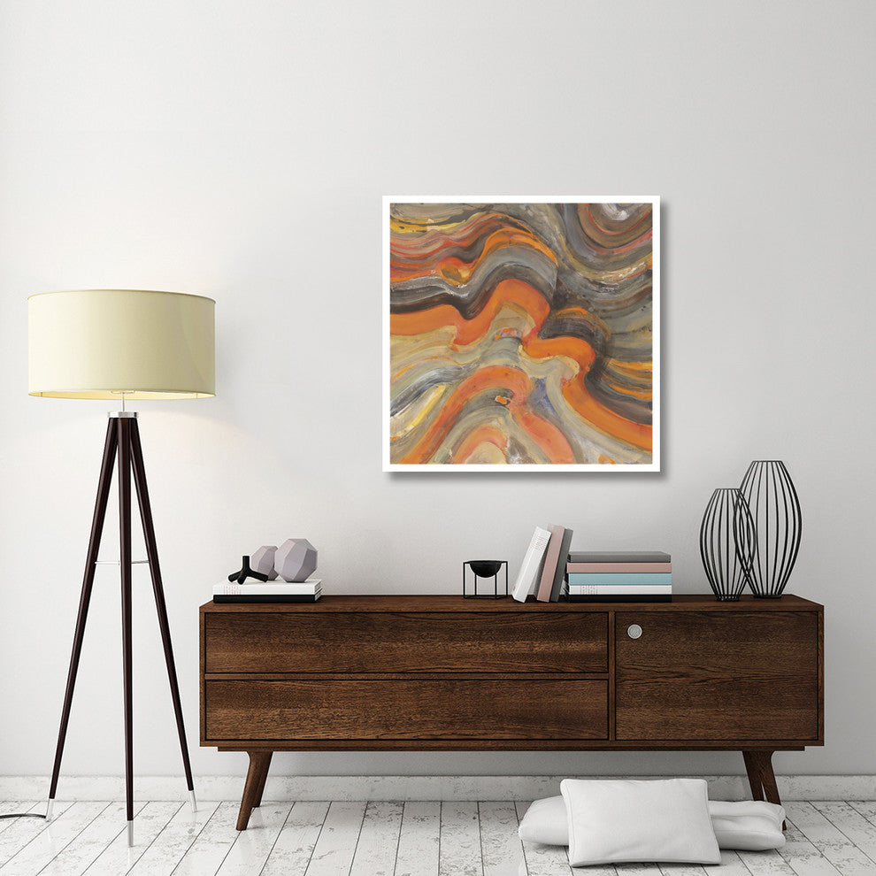 "Floating Lava" Digital Paper Print by Albena Hristova, 38"x38"