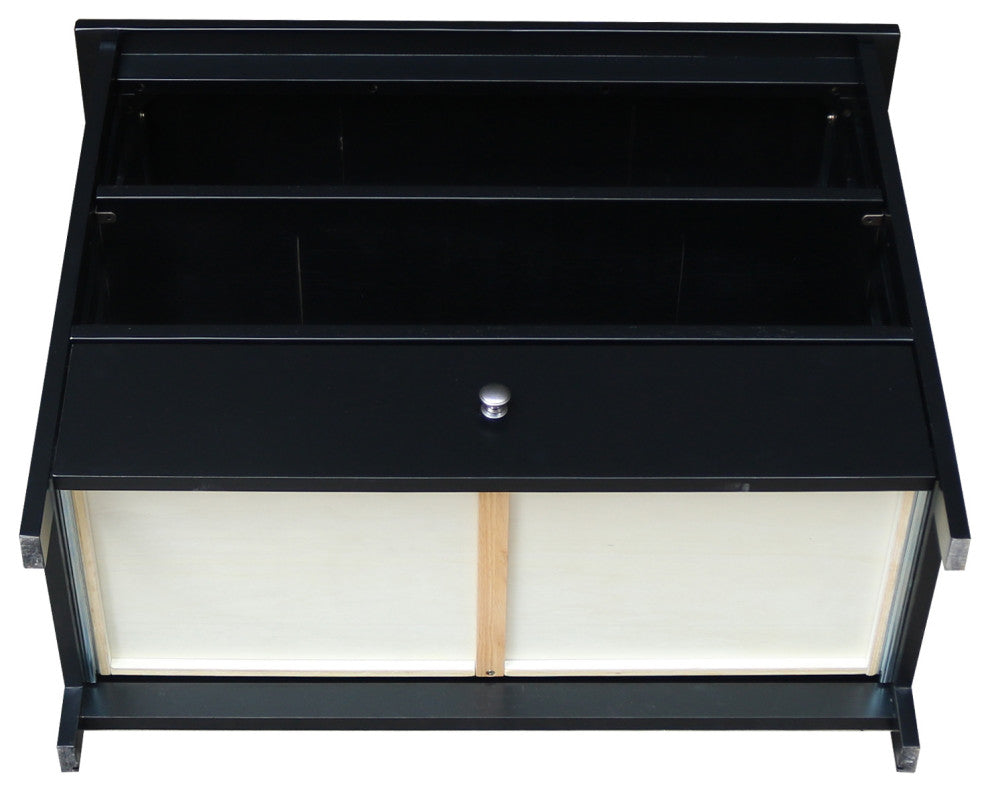 Mission Corner Entertainment / TV Stand, Black