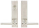 Sequoia Lever, Tubular Dummy Entry With Dummy Cylinder, Satin Stainless Steel