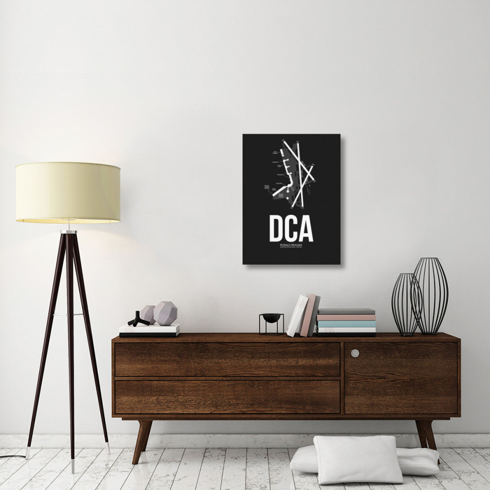 "DCA Washington Airport Black" Fine Art Print