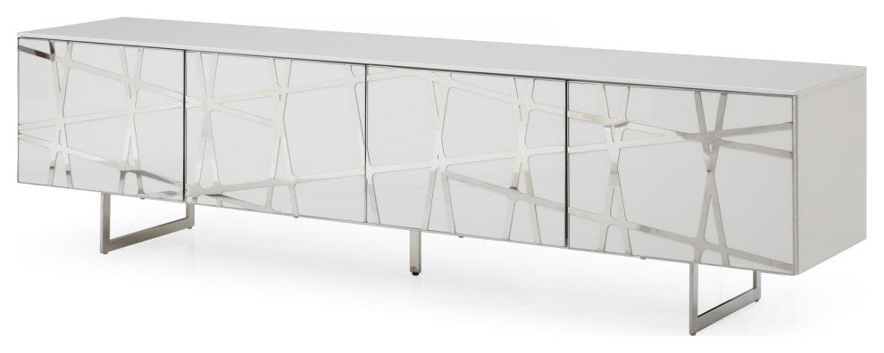 Modrest Kilson Modern White TV Stand