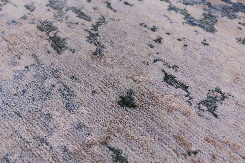 Abstract Handmade Wool & Silk Rug 7' 10" X 10' 4" - Q15533