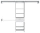 250 Closet System British, Bedroom, White