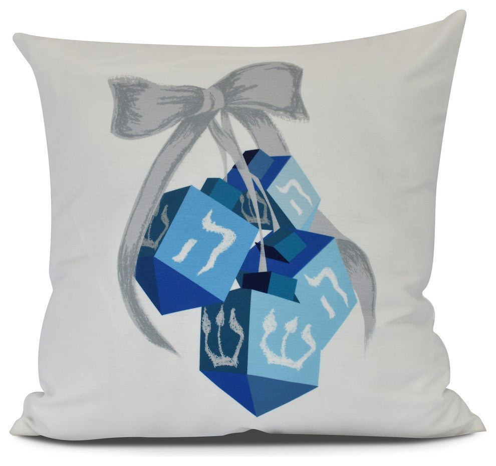 Turn, Turn, Turn,Geometric Print Pillow,White, 20" x 20"