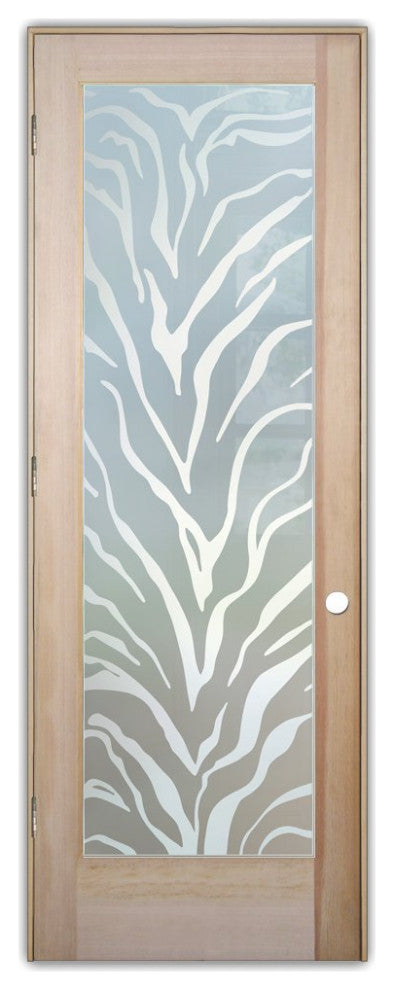 Interior Prehung Door or Interior Slab Door - Tiger Stripes - Douglas Fir...