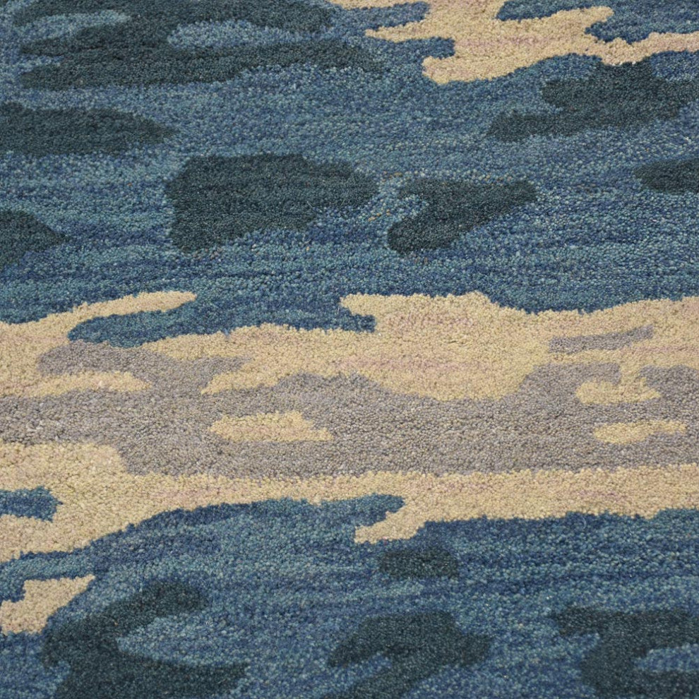 HAND TUFTED WOOL ECO-FRIENDLY AREA RUGS- Multicolor,Abstract