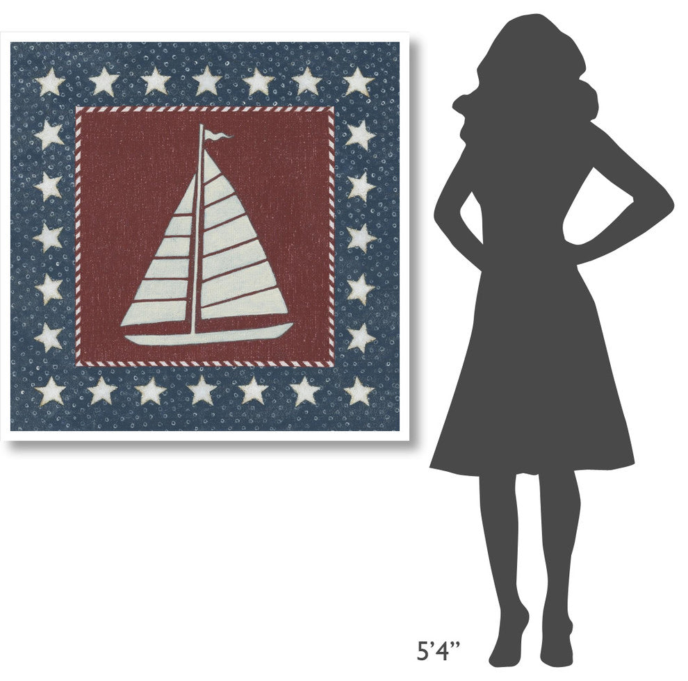 "Coastal Americana I" Digital Paper Print by David Carter Brown, 42"x42"