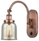 Bell Sconce, Antique Copper, Silver Plated Mercury, Silver Plated Mercury