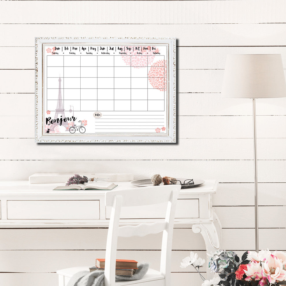 R2H Methods 'Bonjour' Dry Erase Monthly Calendar on ArtPlexi, 16"x20"