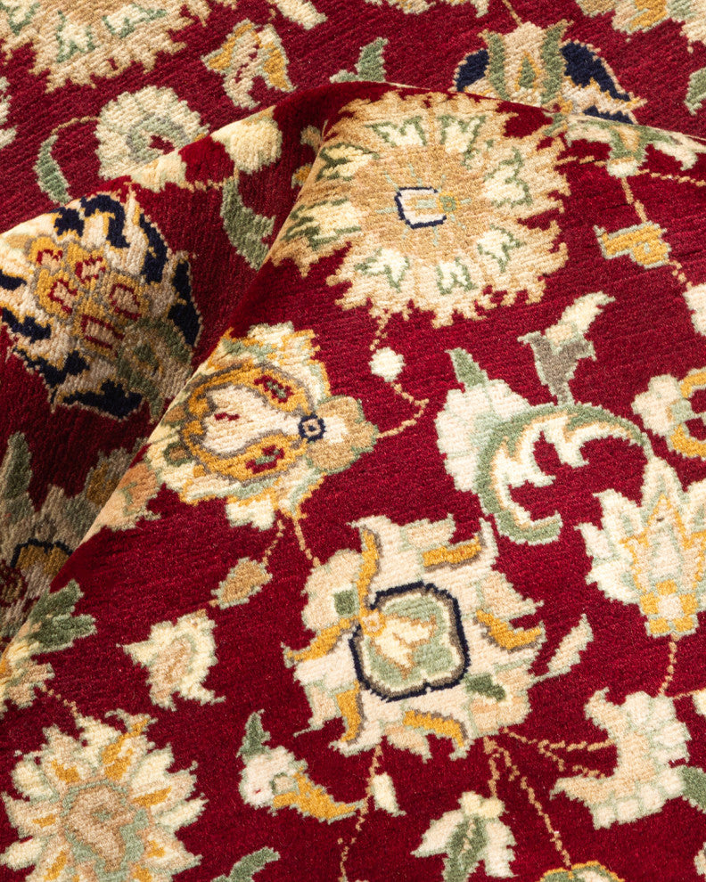 Mogul, One-of-a-Kind Hand-Knotted Area Rug Red, 4' 2" x 6' 1"