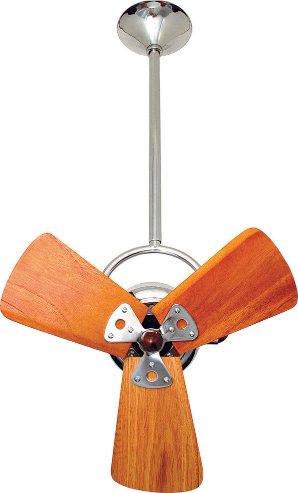 Bianca Direcional 16" Directional Ceiling Fan, Polished Chrome