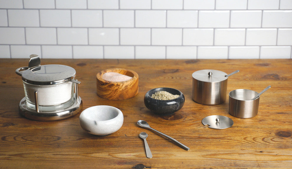 Salt Cellar with Spoon, 4Oz