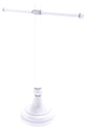 Pacific Grove Free Standing Towel Stand with Twisted Accents, Matte White