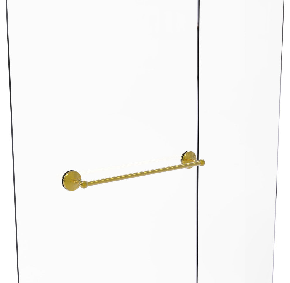 Monte Carlo 24" Shower Door Towel Bar, Polished Brass