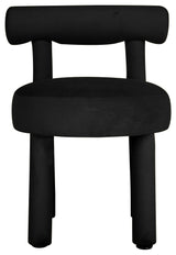 Carmel Black Velvet Dining Chair