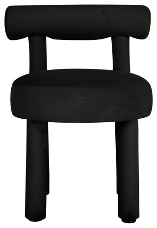 Carmel Black Velvet Dining Chair