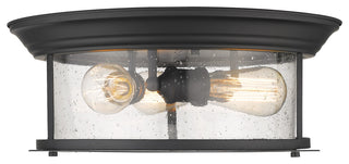 Z-Lite 727F16 Sonna 3 Light 15-1/2"W Flush Mount Drum Ceiling - Brushed Nickel