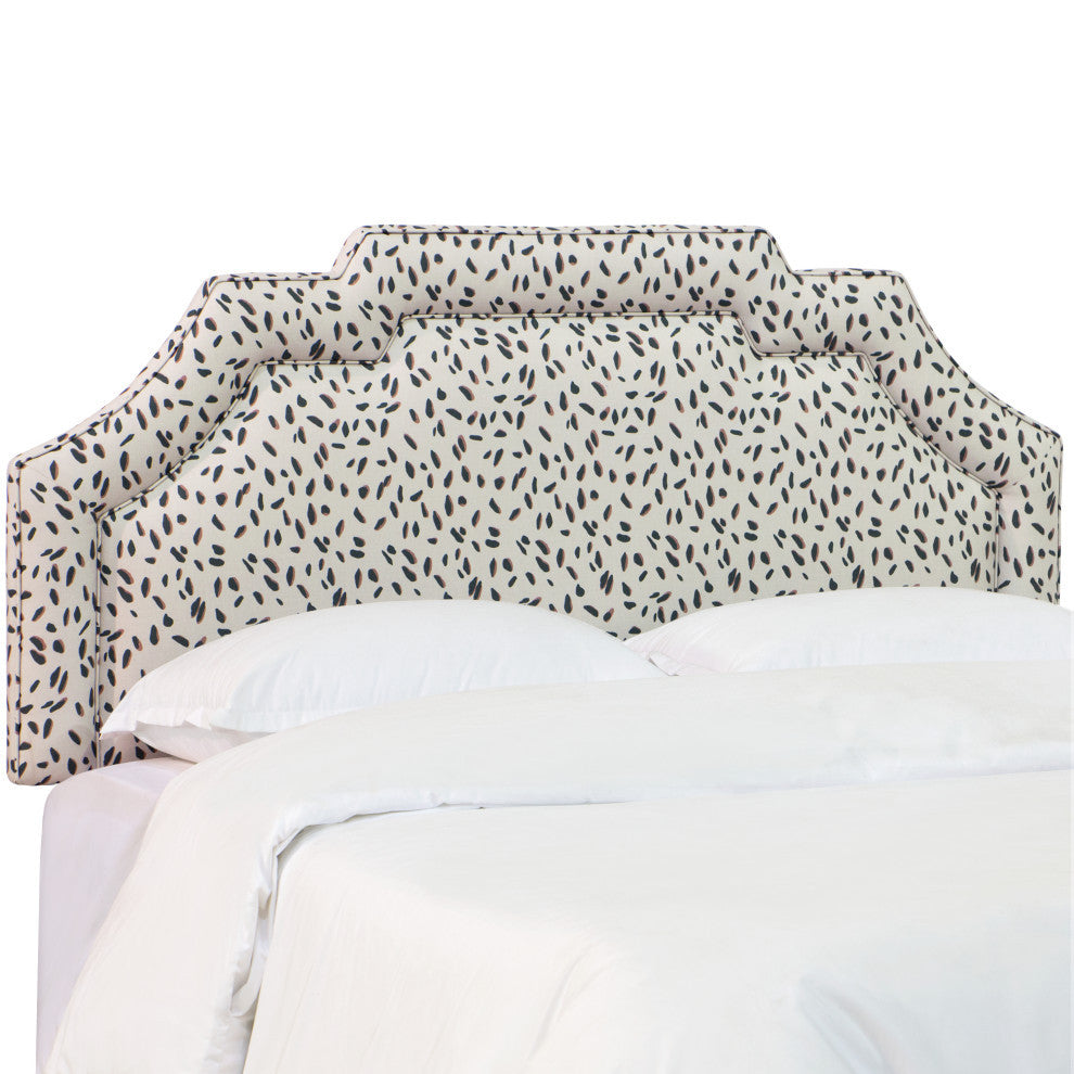 King Headboard, Neo Leo Cream Teal Pink