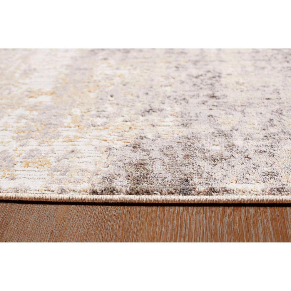 Sahara Brushstrokes Area Rug - Gray, 5'3"x7'3"