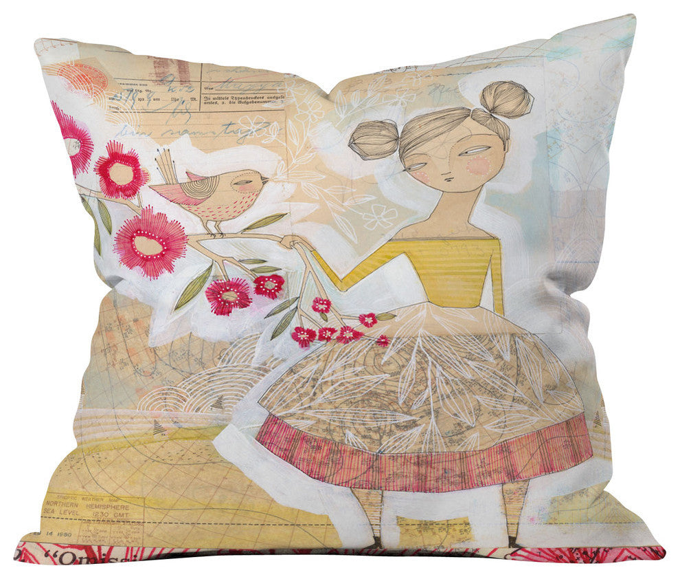 Cori Dantini The Secret To Happiness Outdoor Throw Pillow