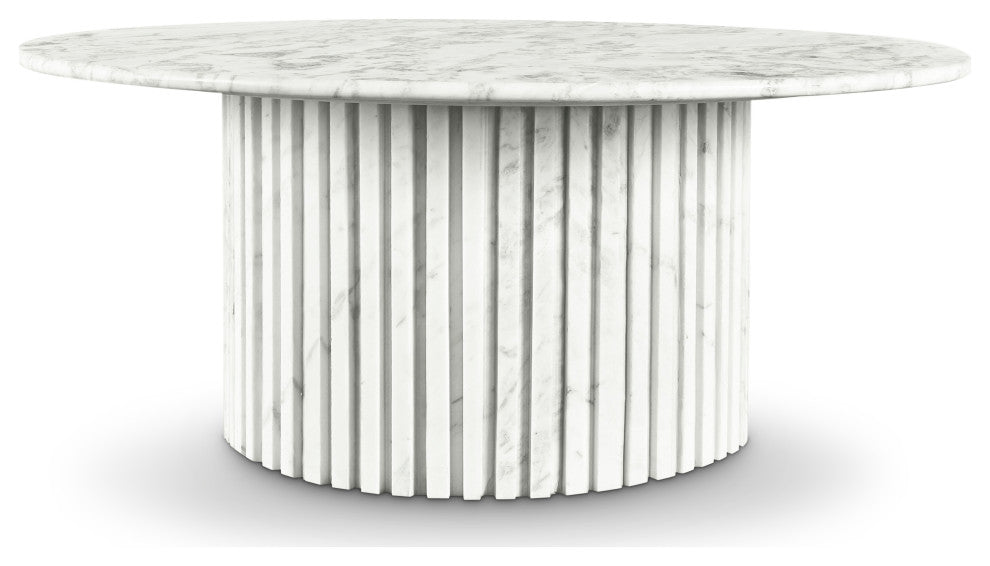 Genoa Marble Coffee Table, White