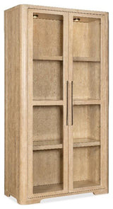 Retreat Glass Door Display Cabinet in Beige by Hooker Furniture