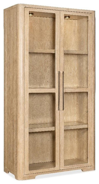 Retreat Glass Door Display Cabinet in Beige by Hooker Furniture