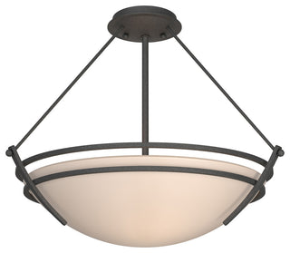 Presidio Tryne Medium Semi-Flush, Natural Iron, Sand Glass