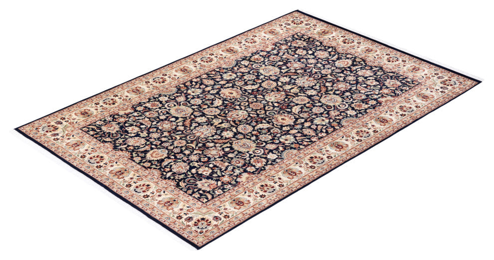 Mogul, One-of-a-Kind Hand-Knotted Area Rug Blue, 6' 2" x 9' 4"