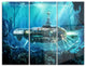 "Fantastic Submarine" Digital Glossy Metal Wall Art, 3 Panels, 36"x28"