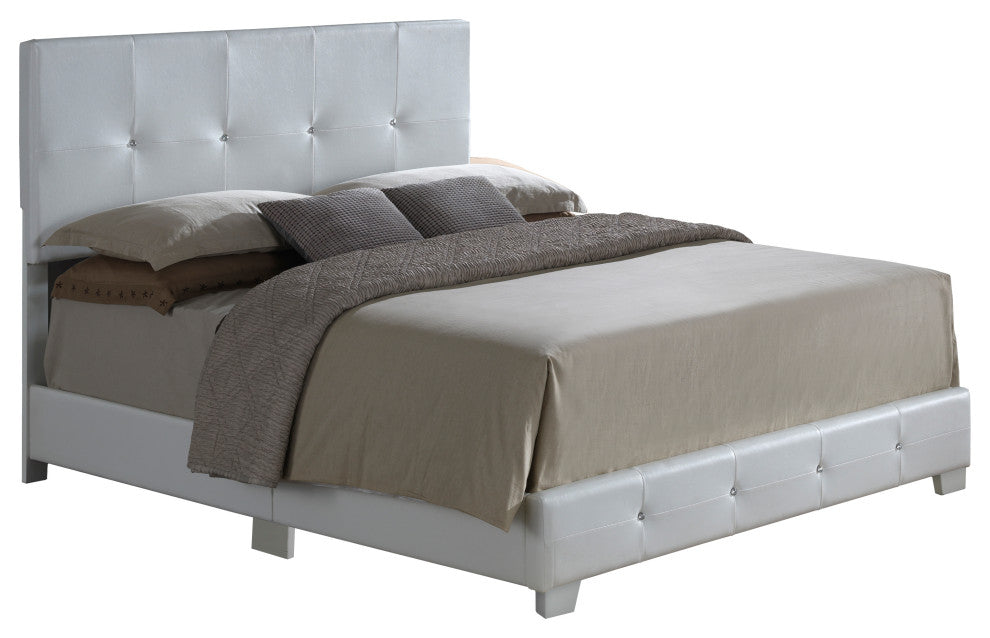 Bed, White, Full