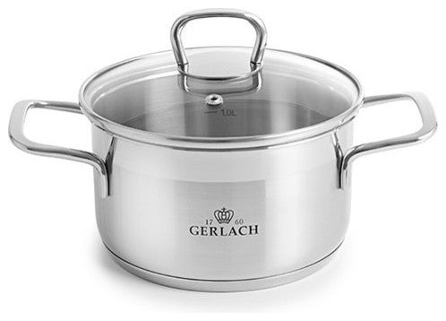 BRAVA Stainless Steel Pot Set With Lids 8 pcs