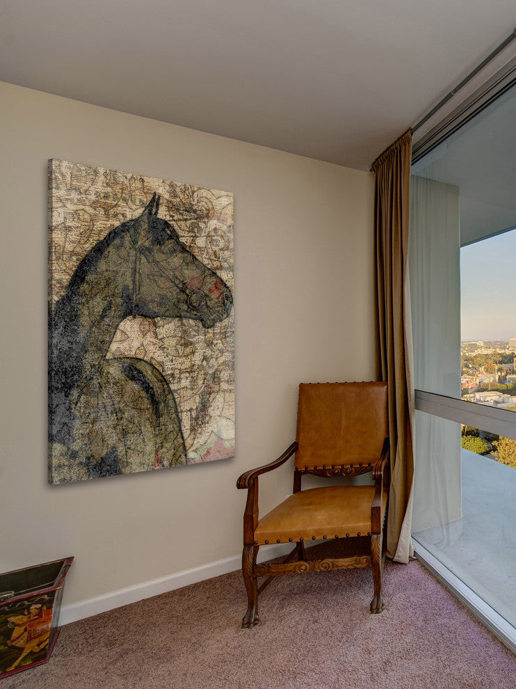 "Mustang" Painting Print on Wrapped Canvas