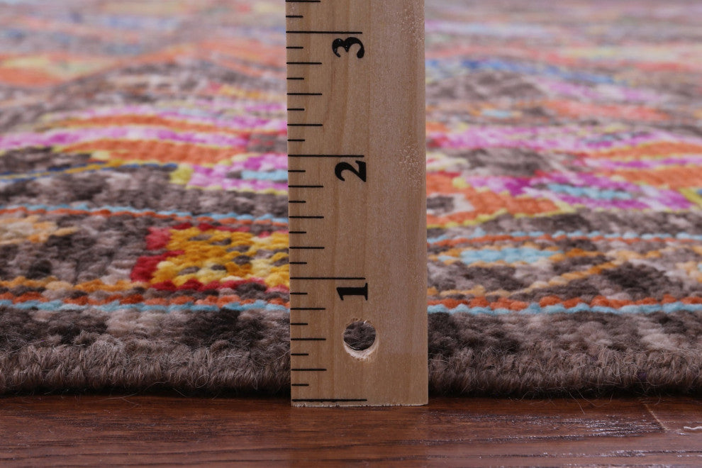 10' Square Turkish Oushak Handmade Wool Rug - Q16115