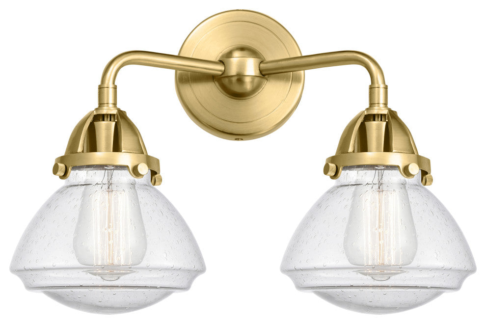 Innovations 288-2W-SG-G324 2-Light Bath Vanity Light, Satin Gold