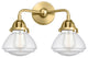Innovations 288-2W-SG-G324 2-Light Bath Vanity Light, Satin Gold