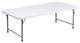 Flash 4.93-Foot Kid''S Plastic Folding Table, Granite White