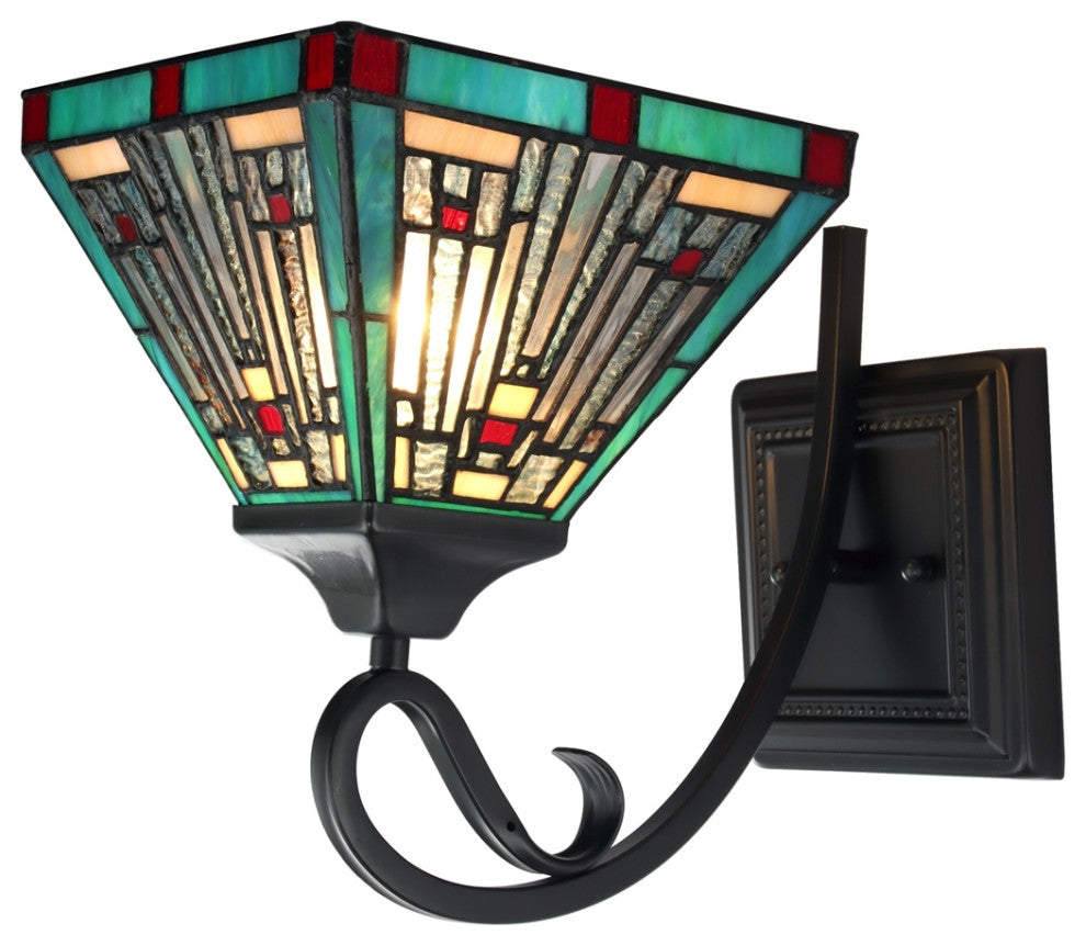 CHLOE Lighting CH3T359BM08-WS1 INNES Mission Bronze 1 Light Wall Sconce