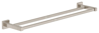 Duro 24 Inch Double Towel Bar with Mounting Hardware, Satin Nickel