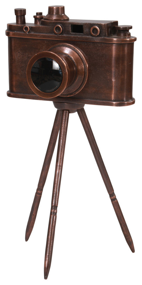 Retro Shutterbug Tabletop Dcor - Brown