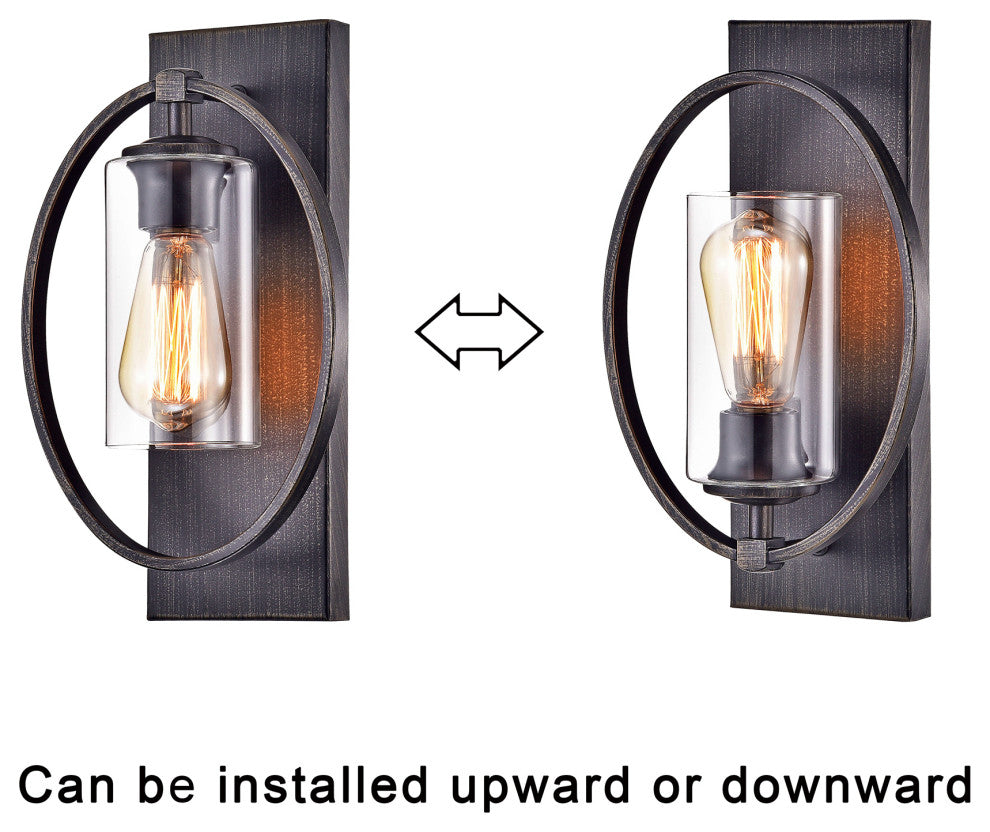 Astrid Wall Sconce with Clear Glass Shade