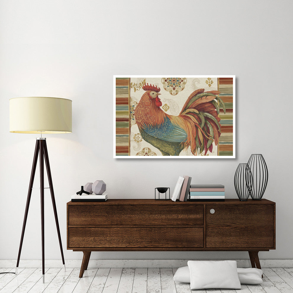 "Rooster Rainbow IA" Digital Paper Print by Daphne Brissonnet, 50"x34"