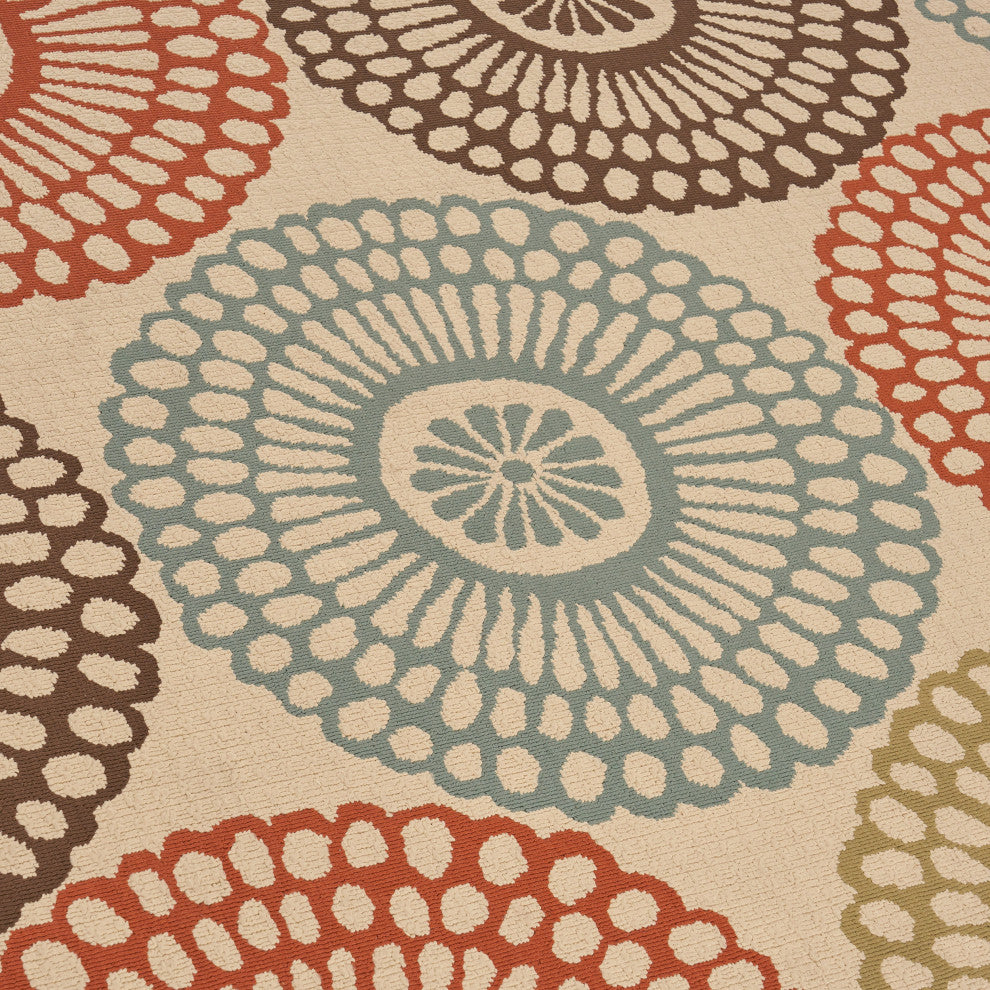 GDF Studio Jim Indoor Floral Area Rug, 8'x11'