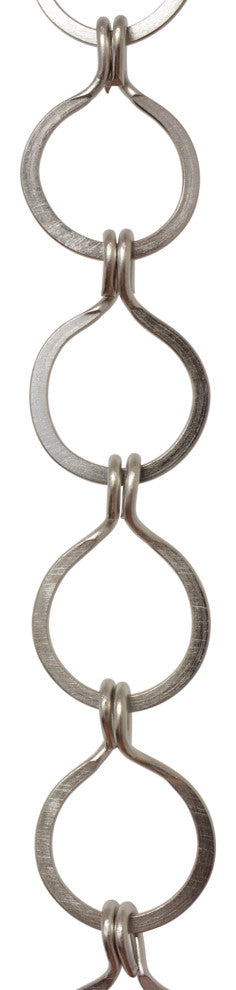RCH Hardware Brass Round Chandelier Chain, Various Finishes, Polished Nickel, U4