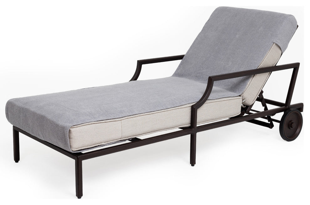 Linum Home Textiles Personalized Standard Size Chaise Lounge Cover, K