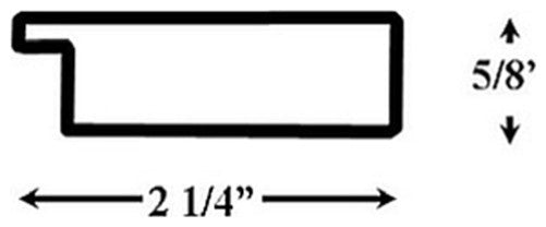 Briscoe White Framed Wall Mirror, 28" X 60"