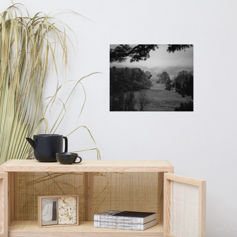 Mist of Valley Forge Landscape Photo Rural Unframed Wall Art Print, 16" X 20"