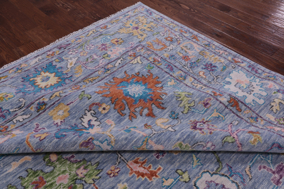 9' 11" X 13' 7" Turkish Oushak Handmade Wool Rug - Q15681